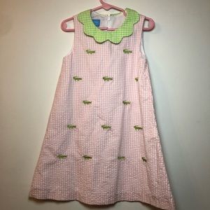 Anavini girls alligator sleeveless dress